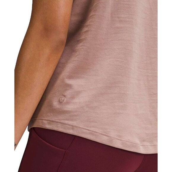 Lululemon Women's Small Pink Twilight Rose Cotton-Blend Logo Training Tank Top - Picture 4 of 10